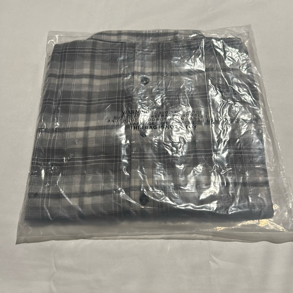 Duck Camp Gunmetal Plaid Shirt large Km - Picture 4 of 4